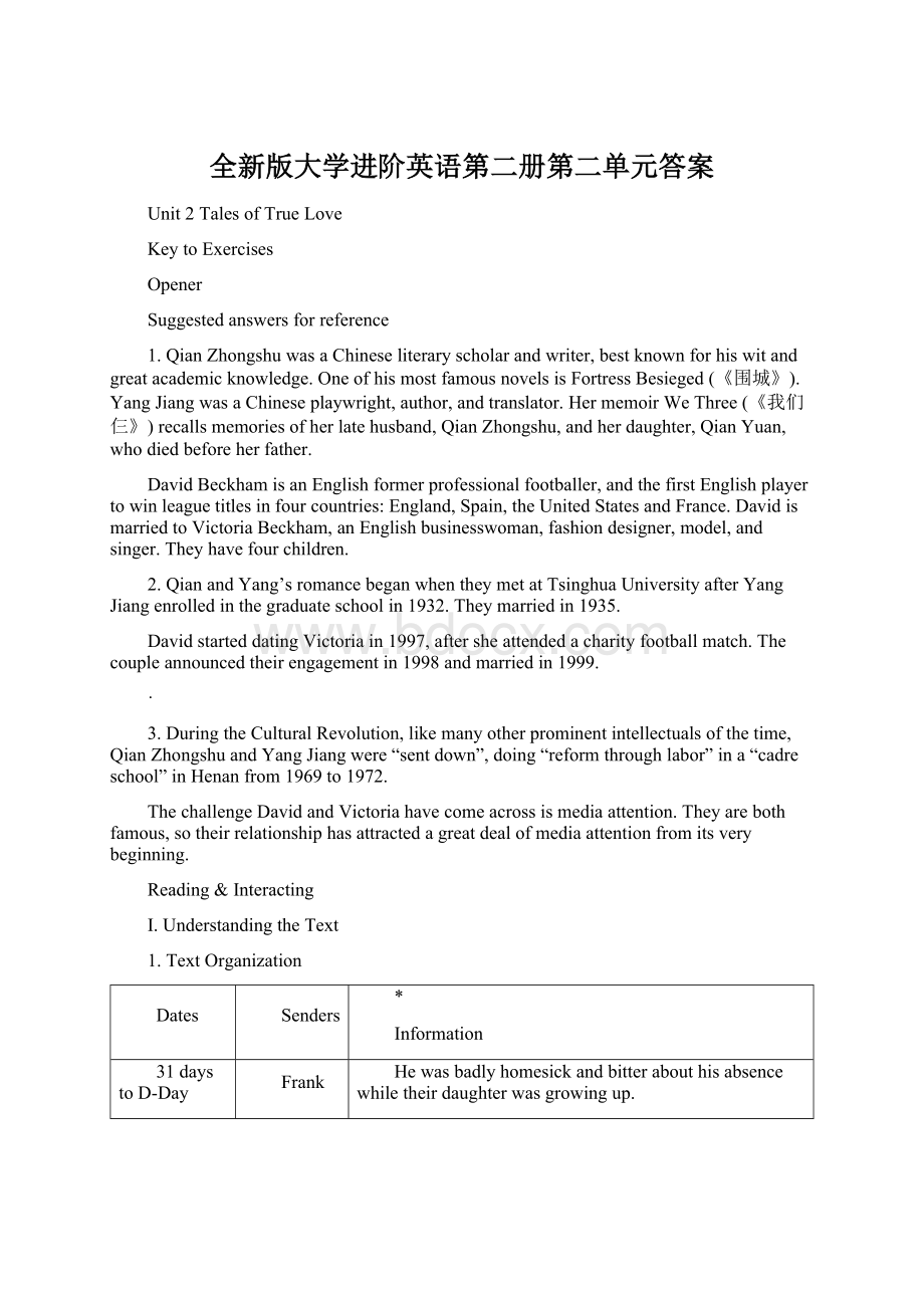 全新版大学进阶英语第二册第二单元答案.docx_第1页