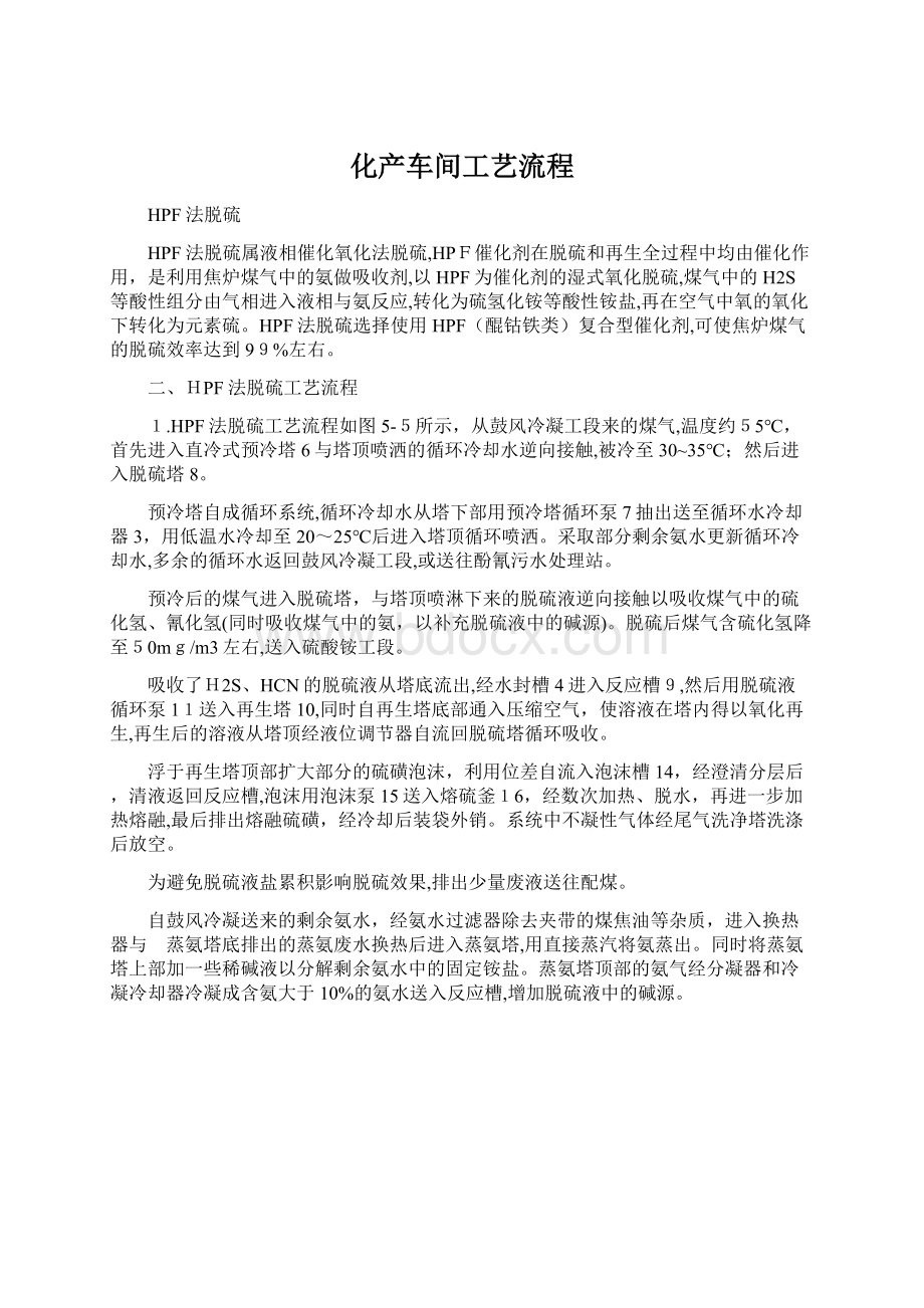 化产车间工艺流程.docx_第1页