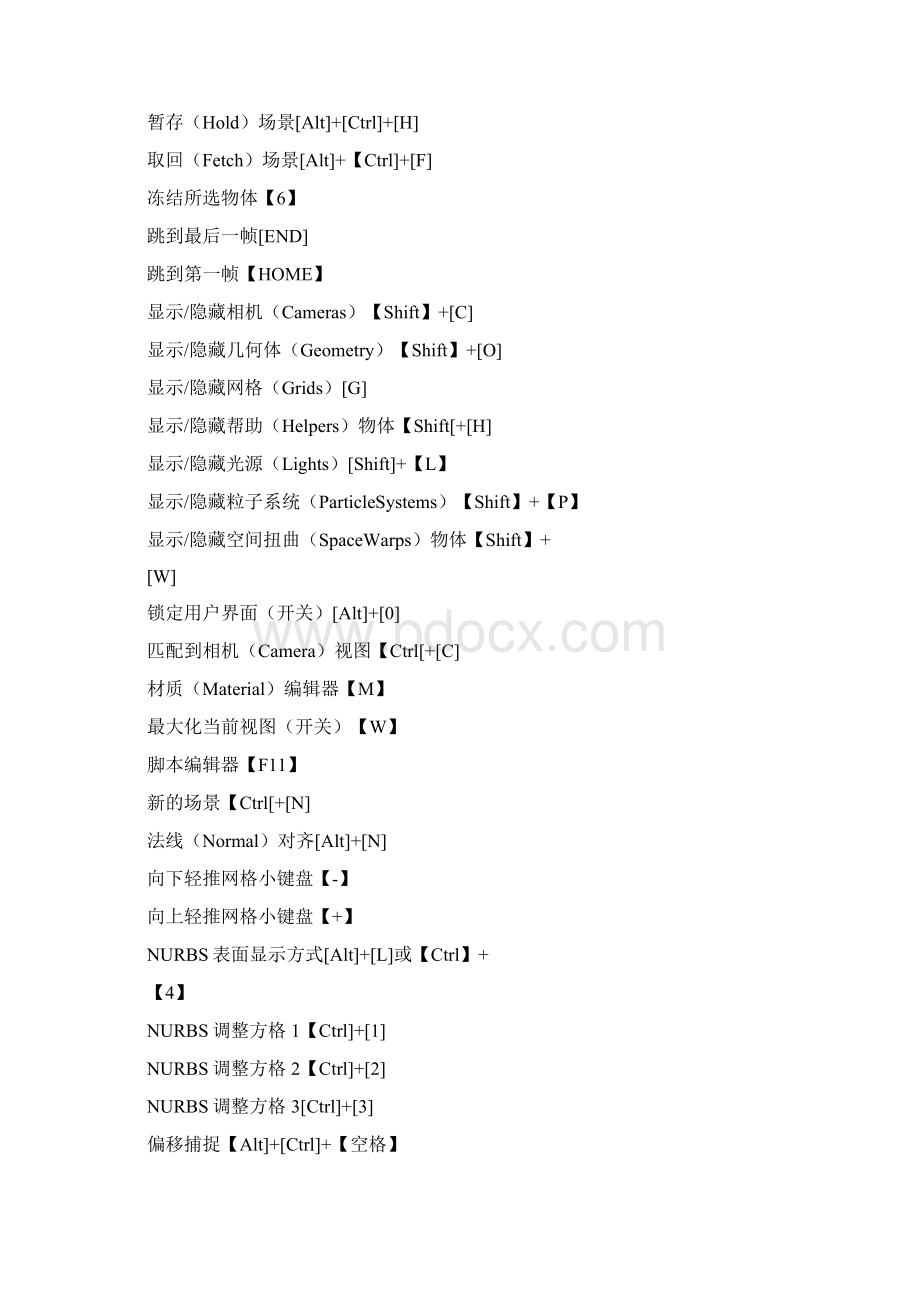 3DMAX快捷键大全各版本通用.docx_第2页