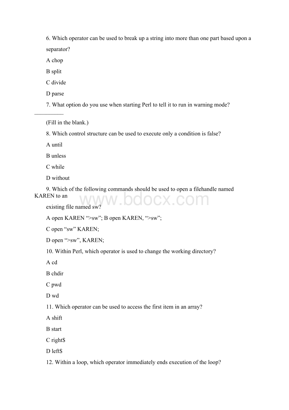perl 期末考试题九月整理docWord文件下载.docx_第2页