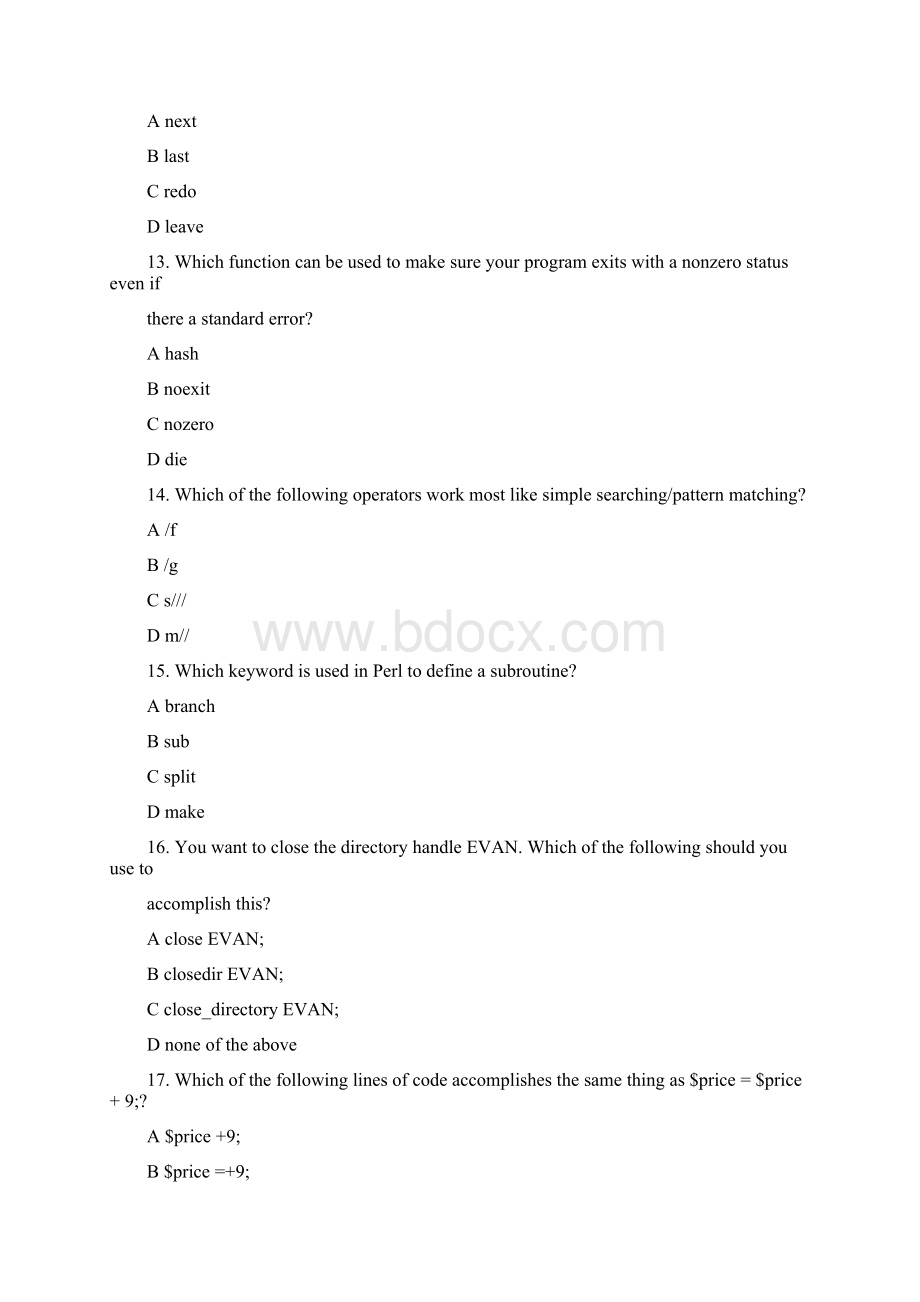 perl 期末考试题九月整理docWord文件下载.docx_第3页