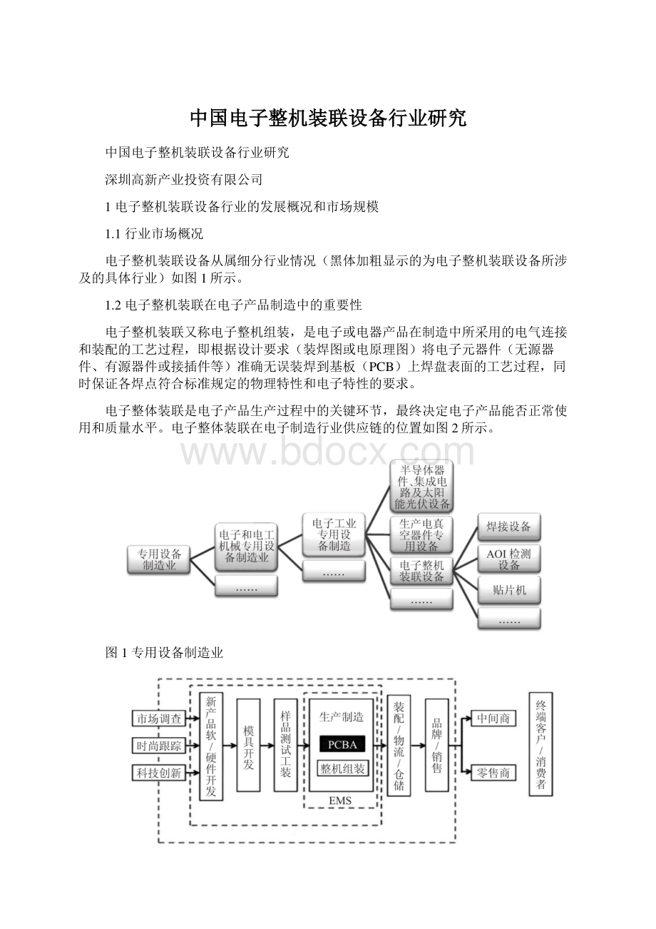 中国电子整机装联设备行业研究Word下载.docx