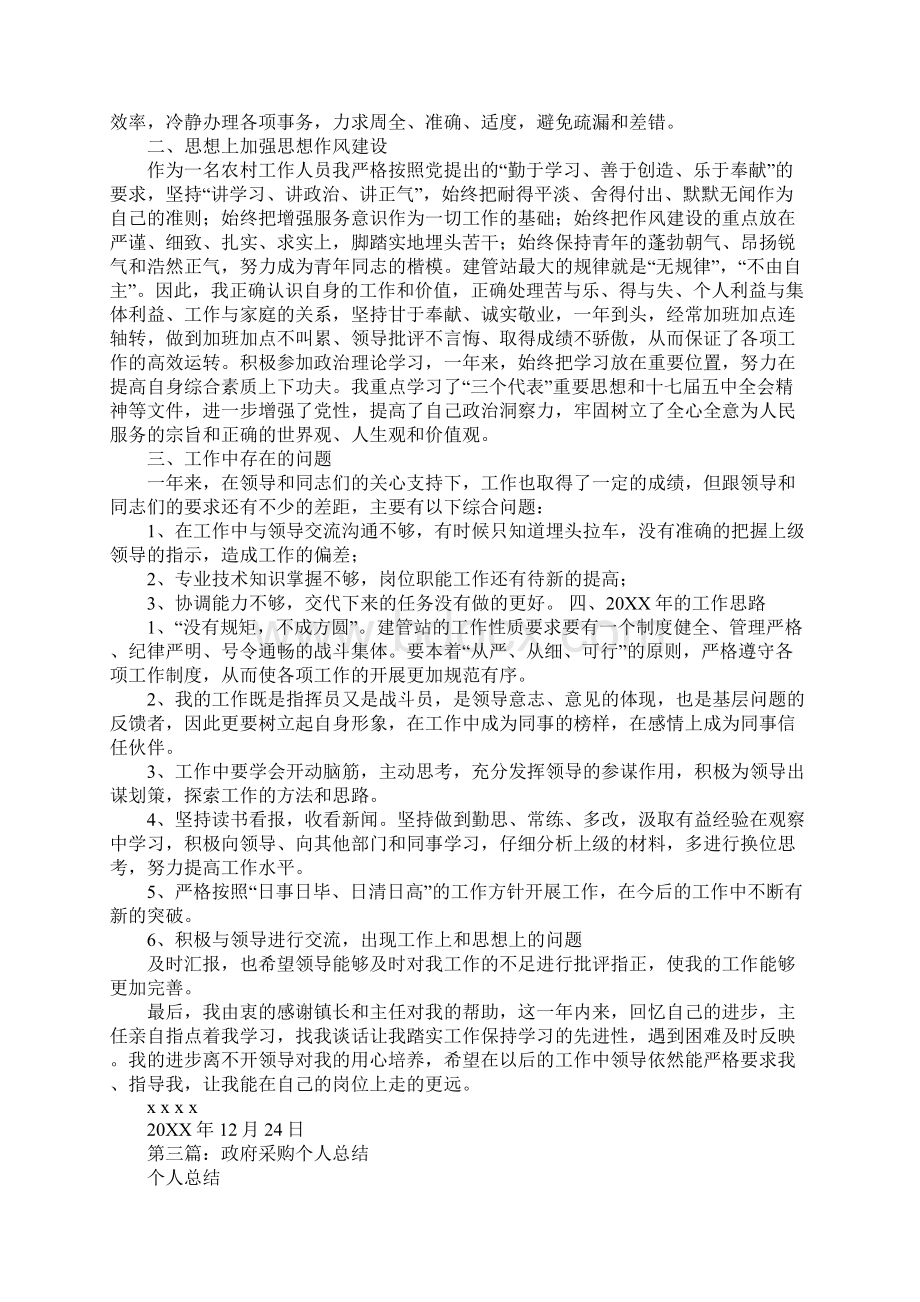 政府年度考核个人总结Word文档格式.docx_第2页