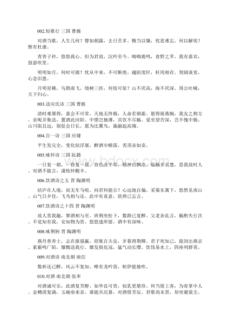 咏酒诗词一百首Word文件下载.docx_第2页