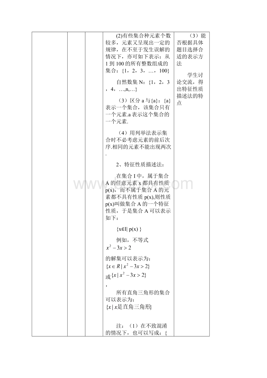 高中数学112 集合的表示方法教案新人教B版必修1.docx_第2页