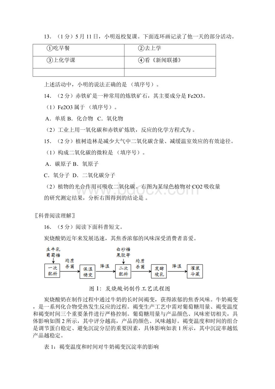 学年北京市房山区初三二模化学试题及答案.docx_第3页