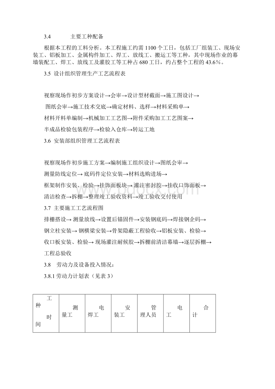 铝板幕墙项目施工设计方案Word格式文档下载.docx_第3页