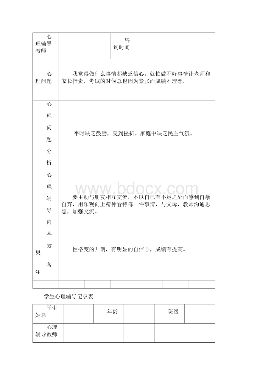 学生心理辅导记录表.docx_第2页