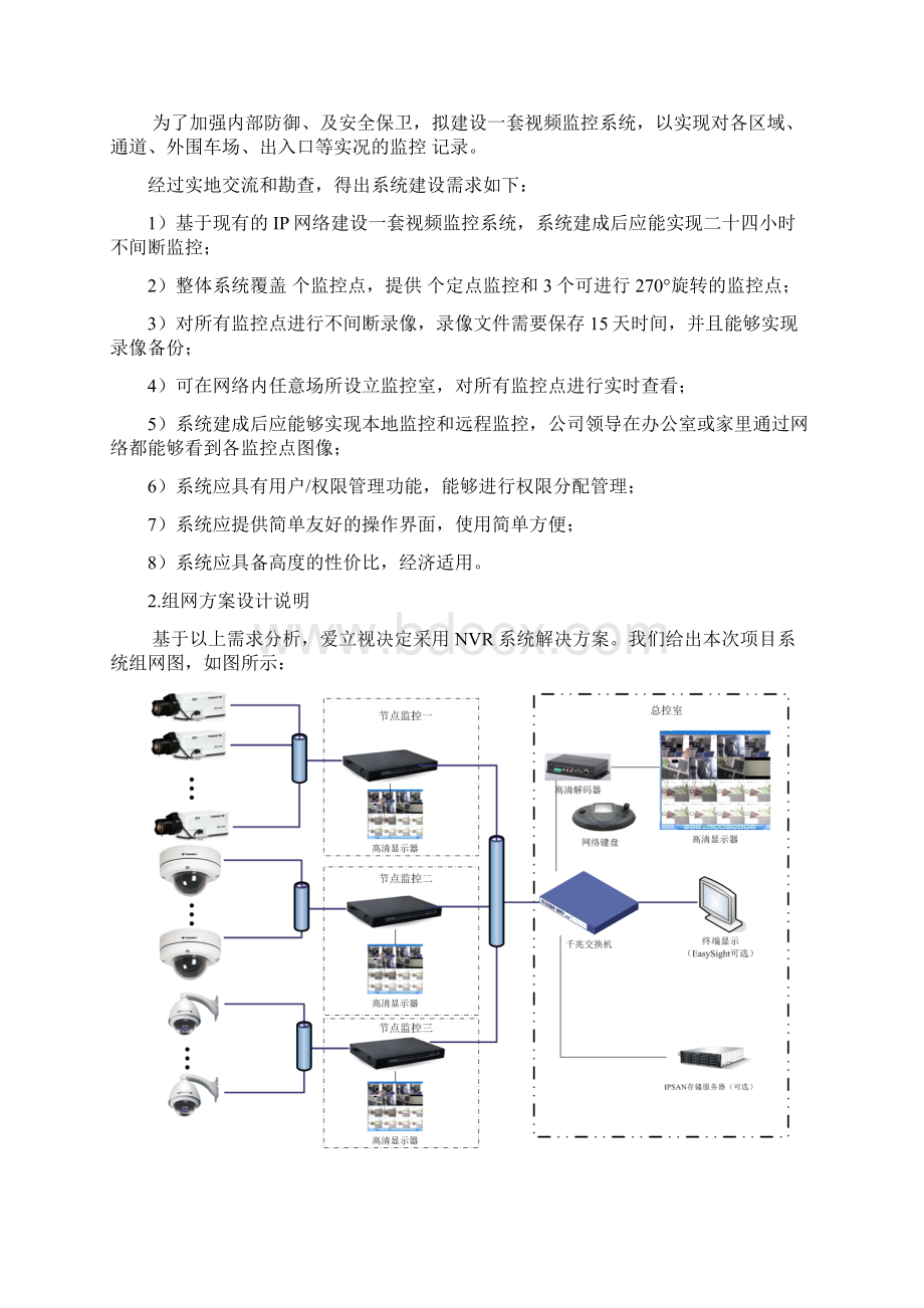 农贸市场高清NVR网络监控方案副本.docx_第2页