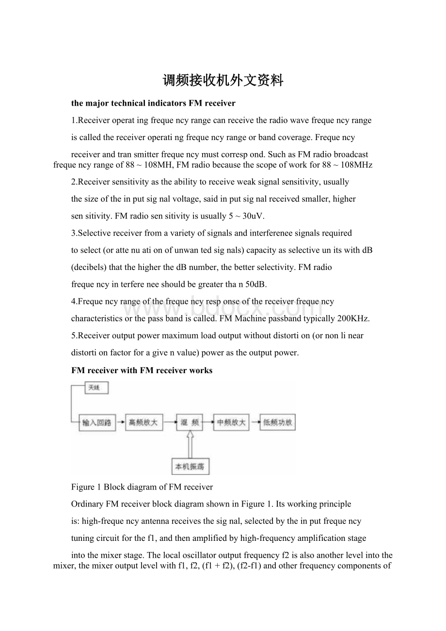 调频接收机外文资料Word文档下载推荐.docx