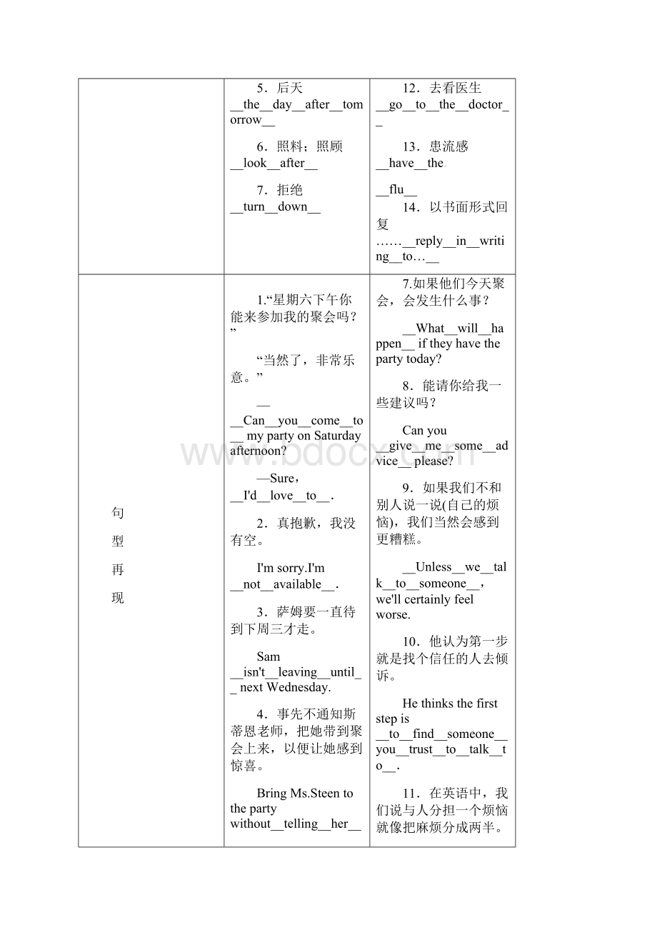 中考英语命题研究第一部分教材知识梳理篇八上Units910试题Word文档格式.docx_第2页