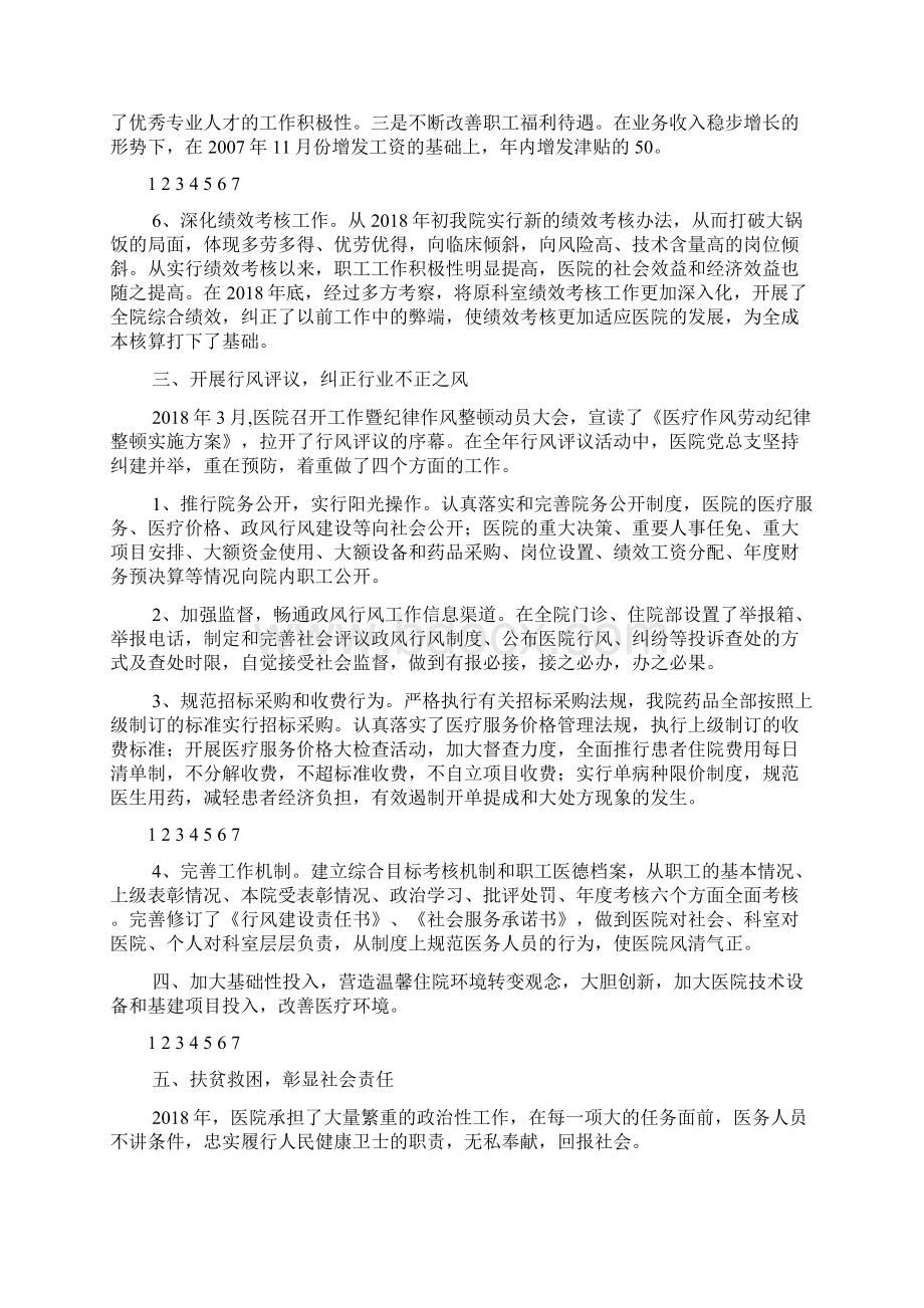 整理县人民医院工作总结文档格式.docx_第2页