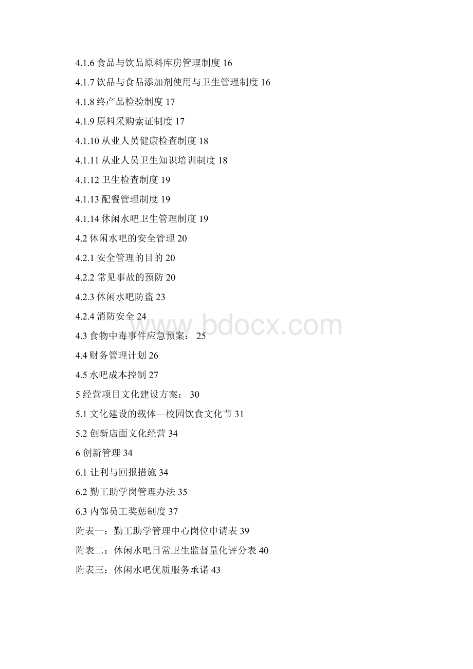 商业文化中心美食一条街休闲水吧经营策划书Word文档格式.docx_第2页