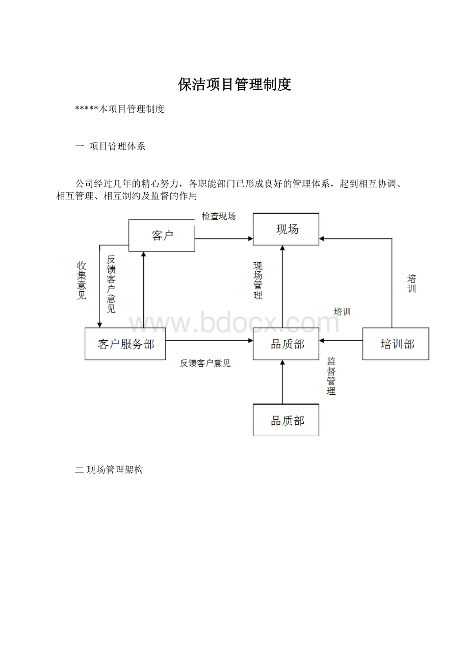 保洁项目管理制度.docx