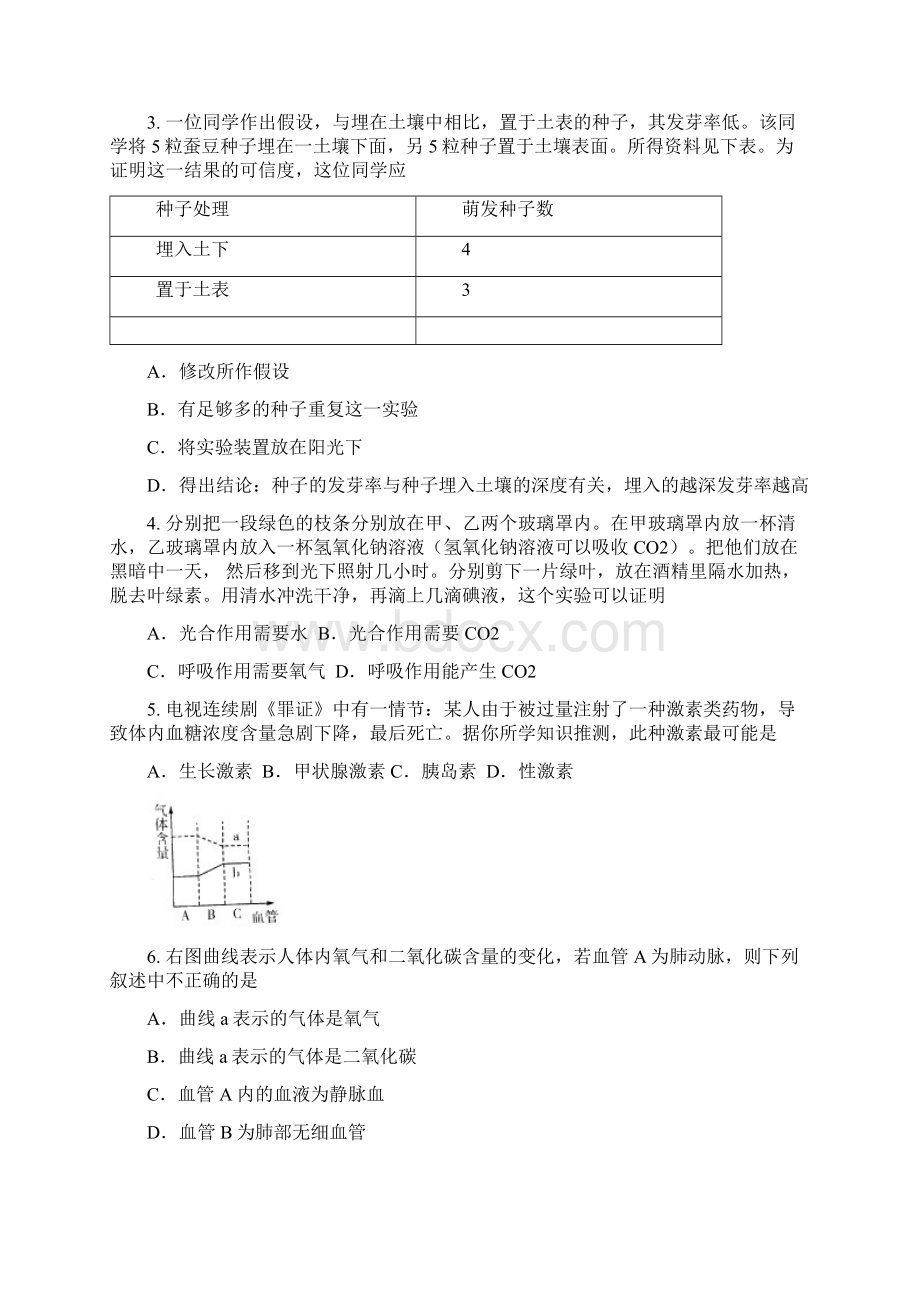 山东桓台县初四二模理综试题Word文档下载推荐.docx_第2页