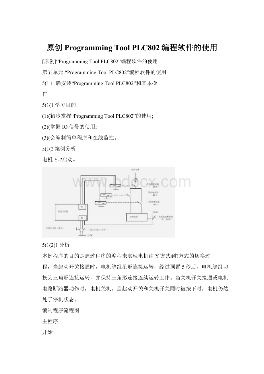 原创Programming Tool PLC802编程软件的使用Word格式.docx_第1页