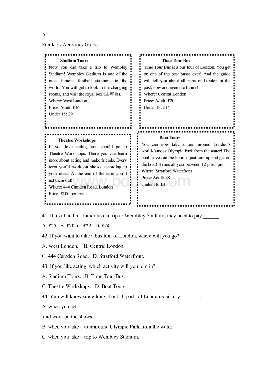 北京一零一中学学年八年级上学期期中考试英语试题.docx_第3页