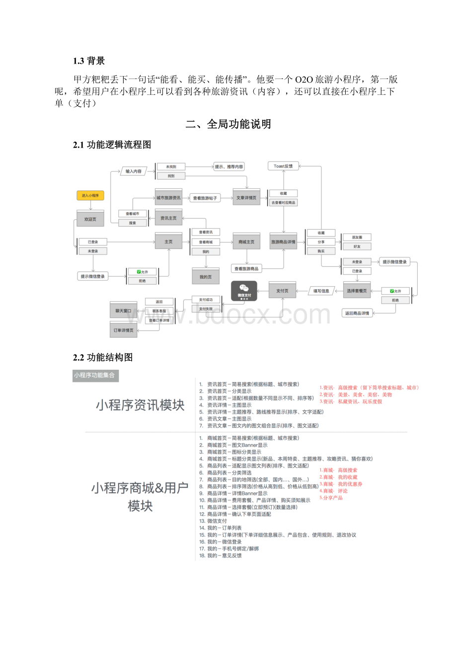 红人旅游小程序产品需求文档Word下载.docx_第2页