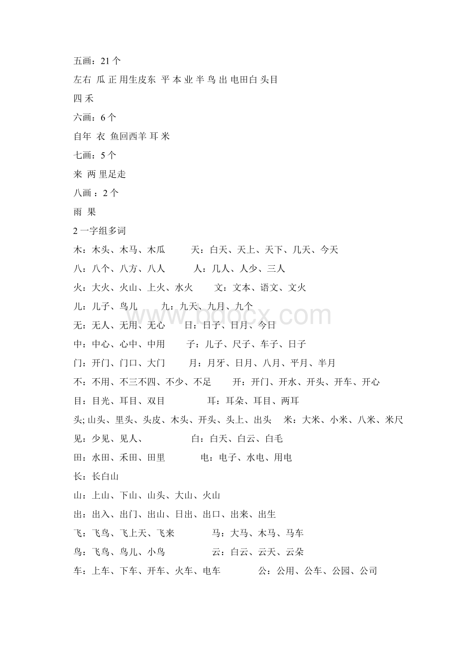 小学语文一年级上册主要辅导资料全Word格式.docx_第2页