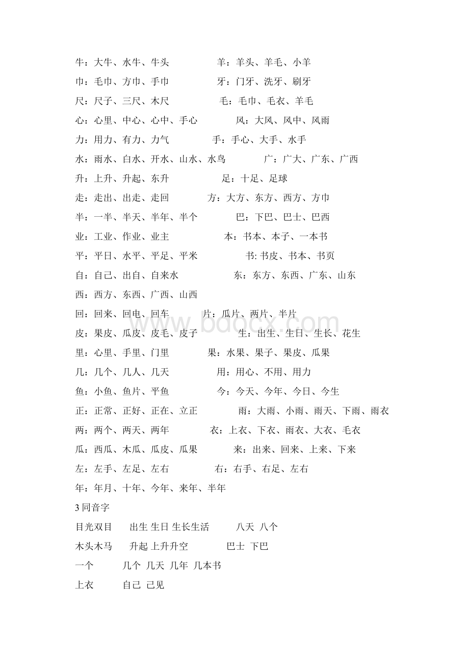 小学语文一年级上册主要辅导资料全Word格式.docx_第3页