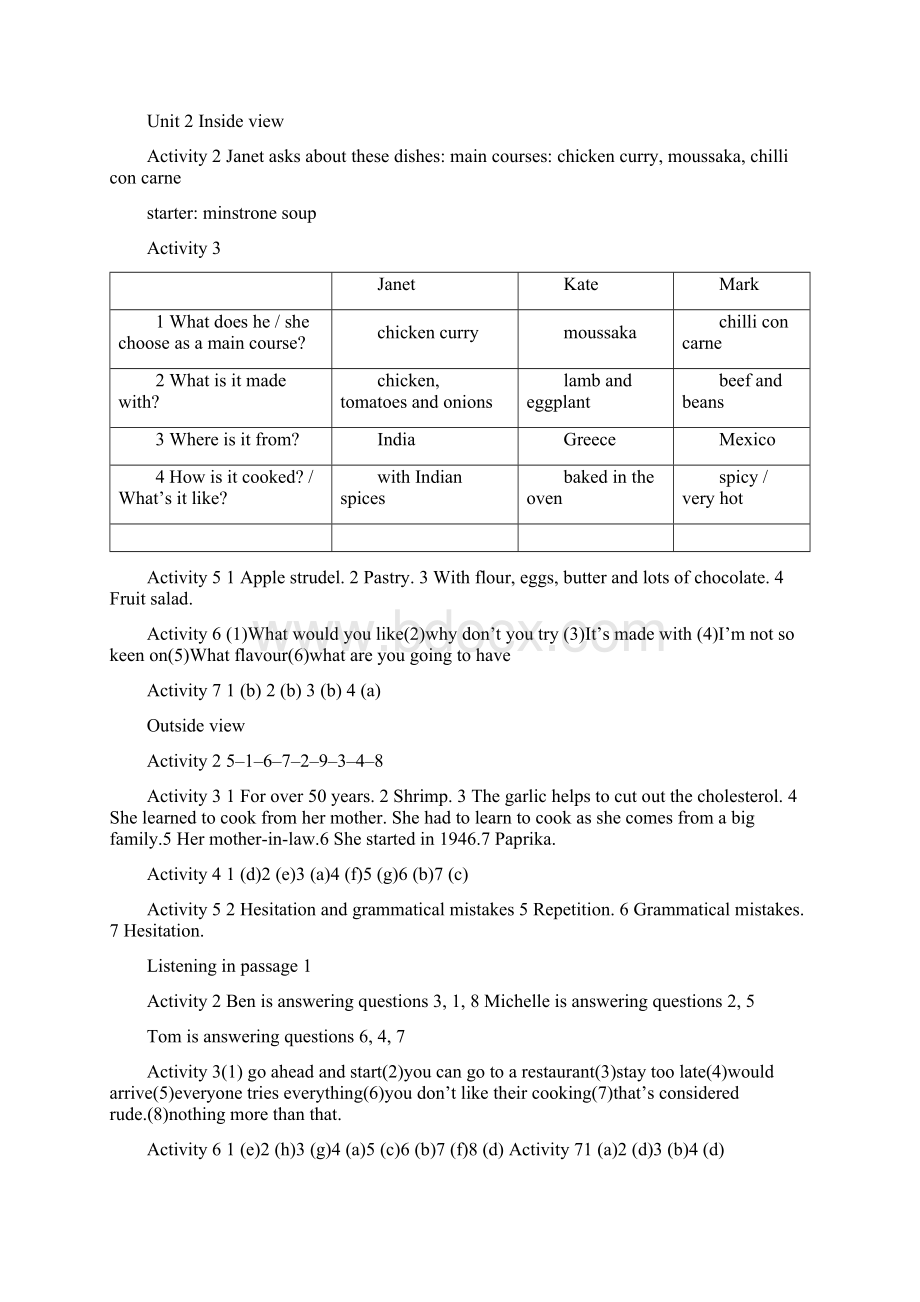 新课标大学英语视听说1答案含网上测试答案Word文件下载.docx_第3页