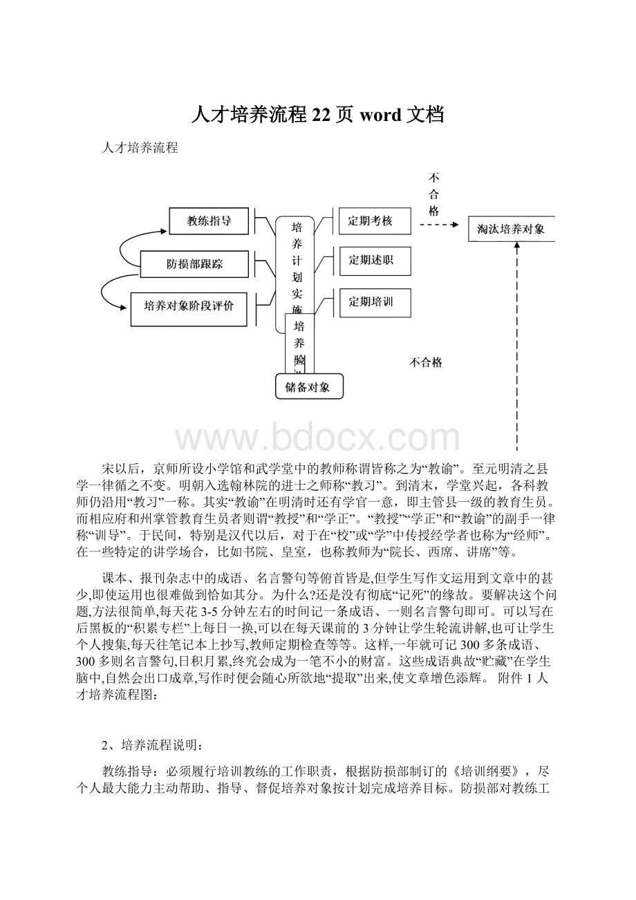 人才培养流程22页word文档.docx