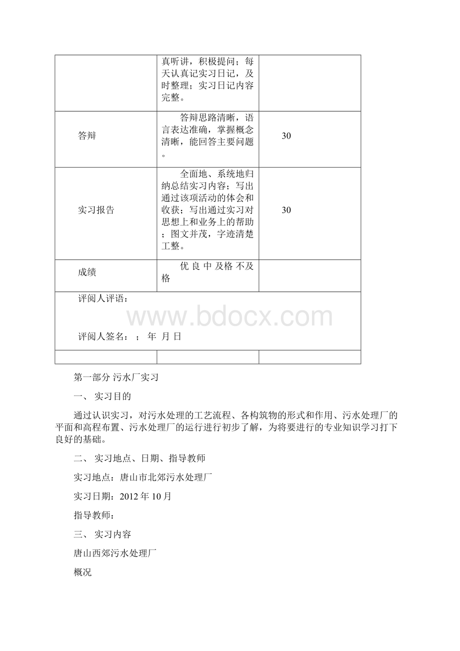 给水排水工程专业唐山实习报告.docx_第2页