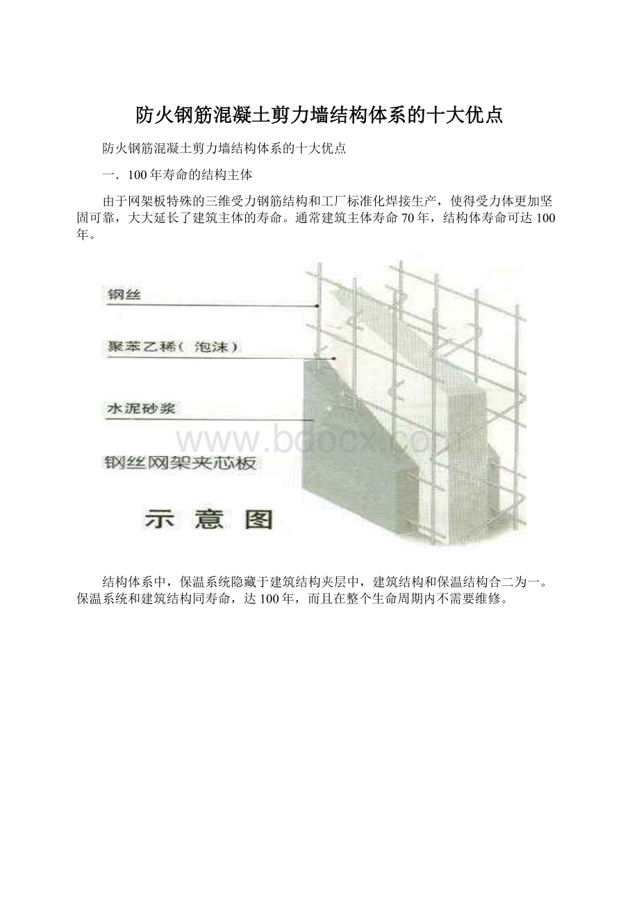 防火钢筋混凝土剪力墙结构体系的十大优点.docx_第1页