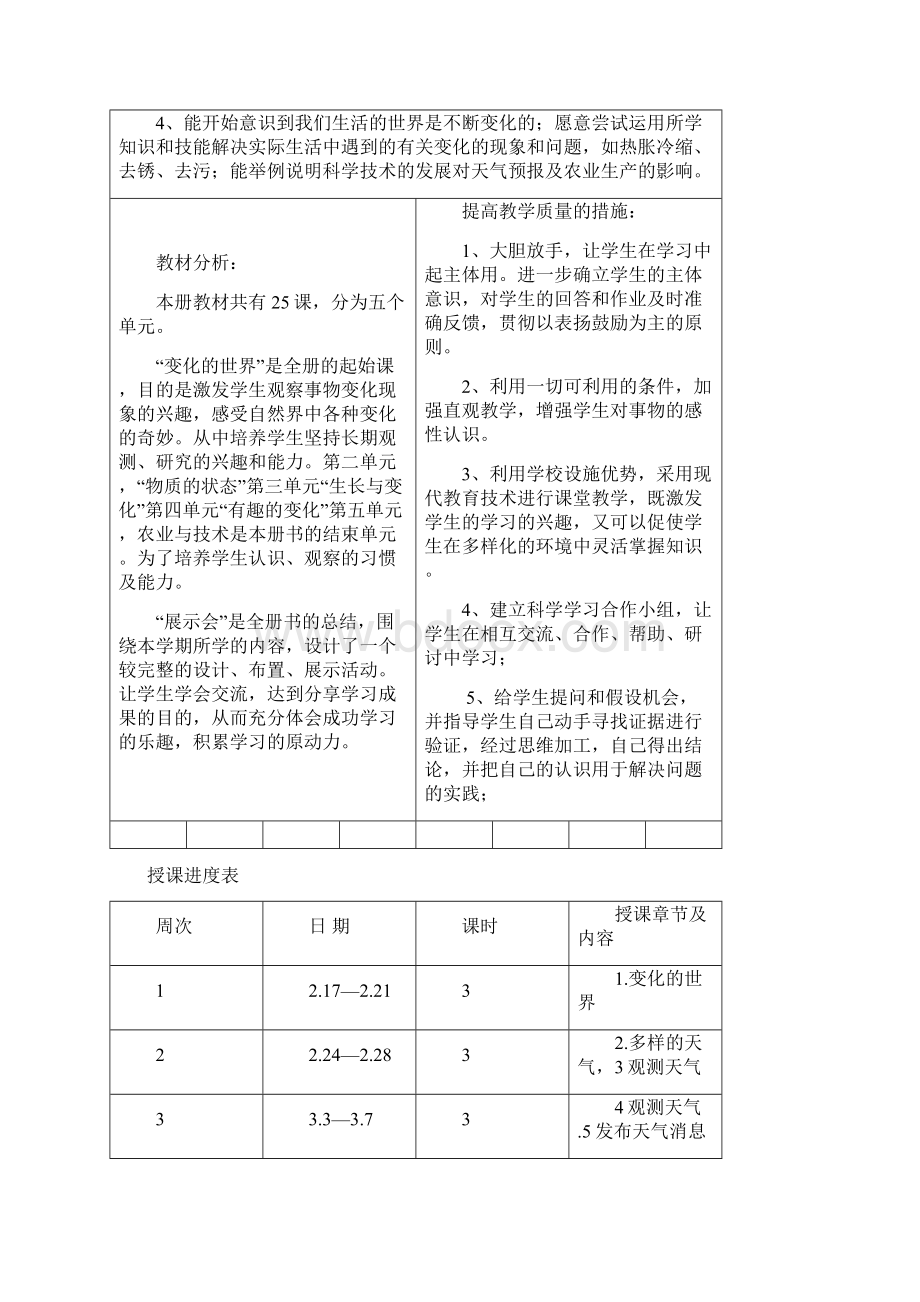 冀教版小学四年级科学教案.docx_第2页