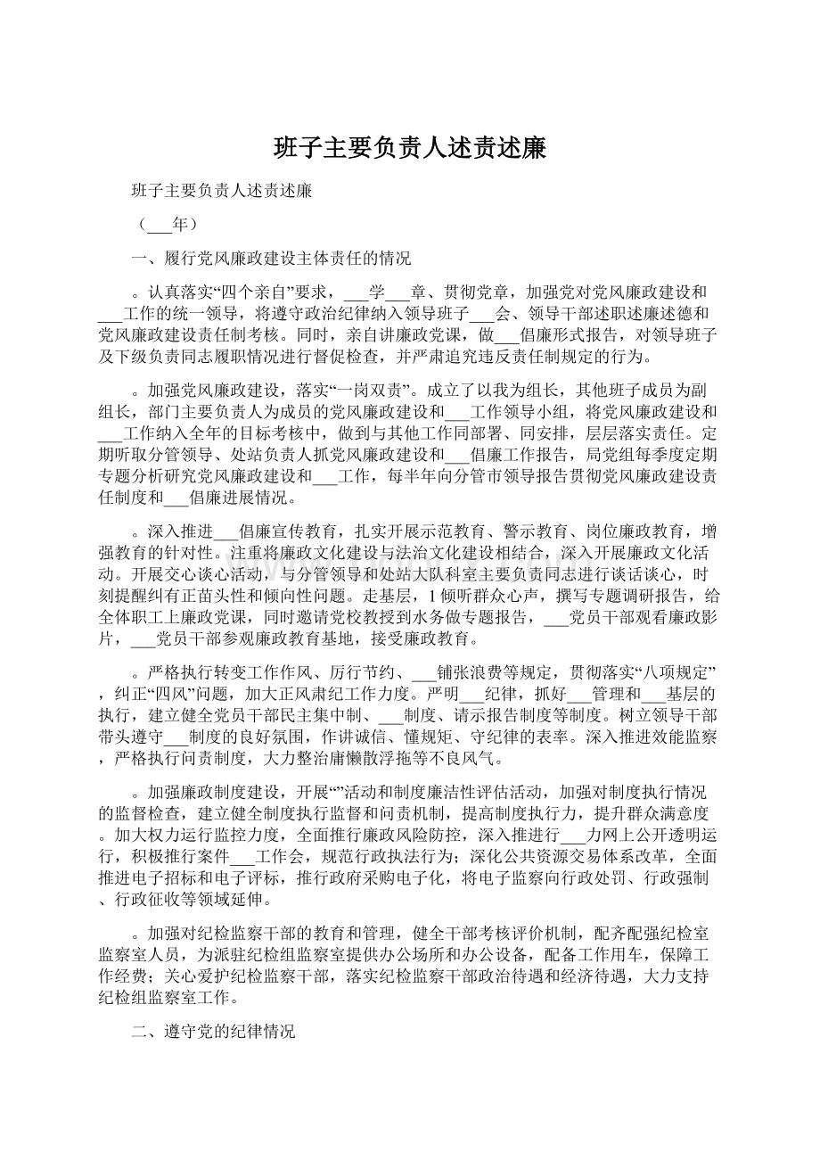 班子主要负责人述责述廉.docx_第1页