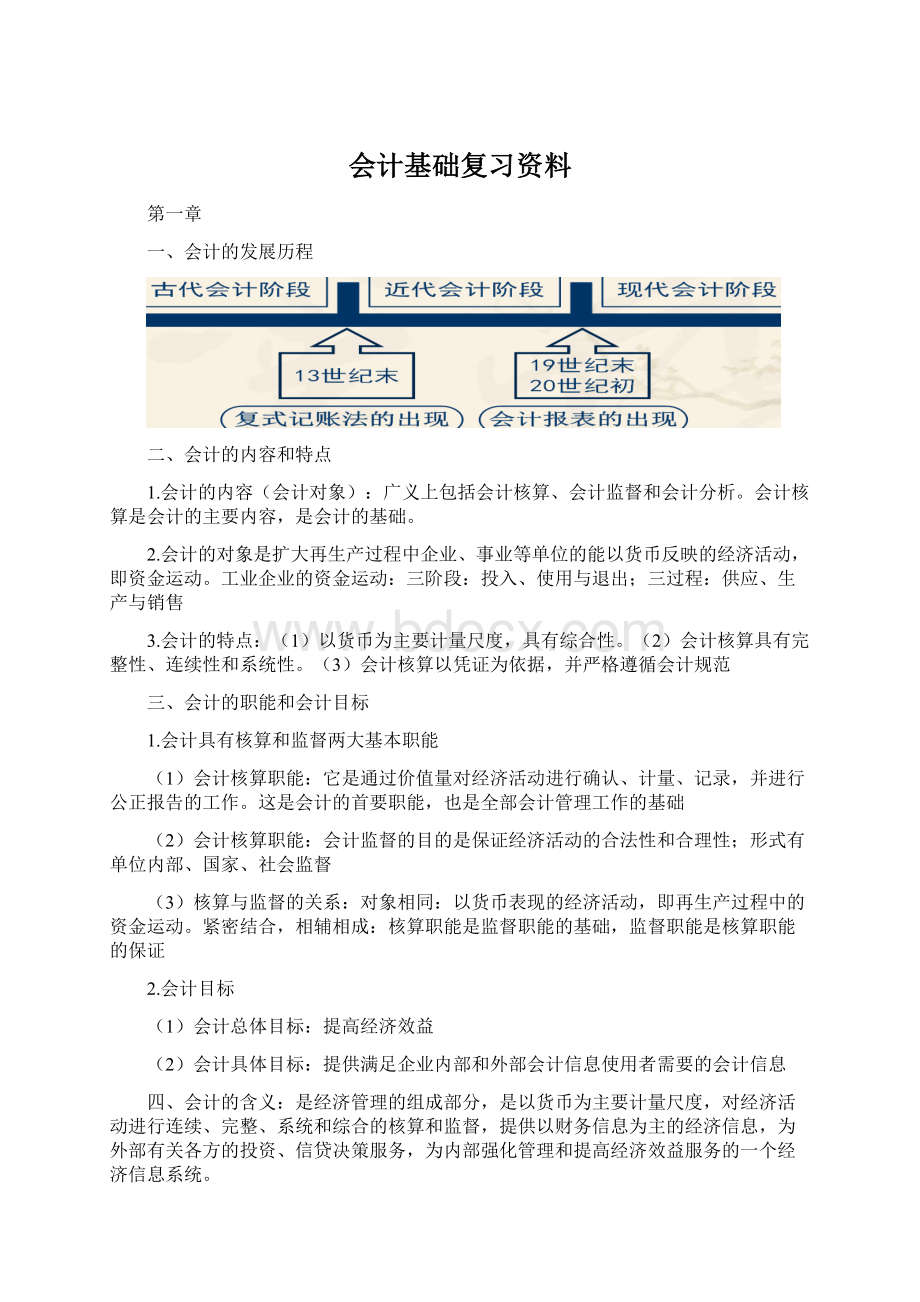 会计基础复习资料.docx