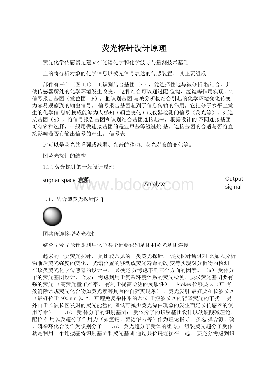 荧光探针设计原理Word文件下载.docx