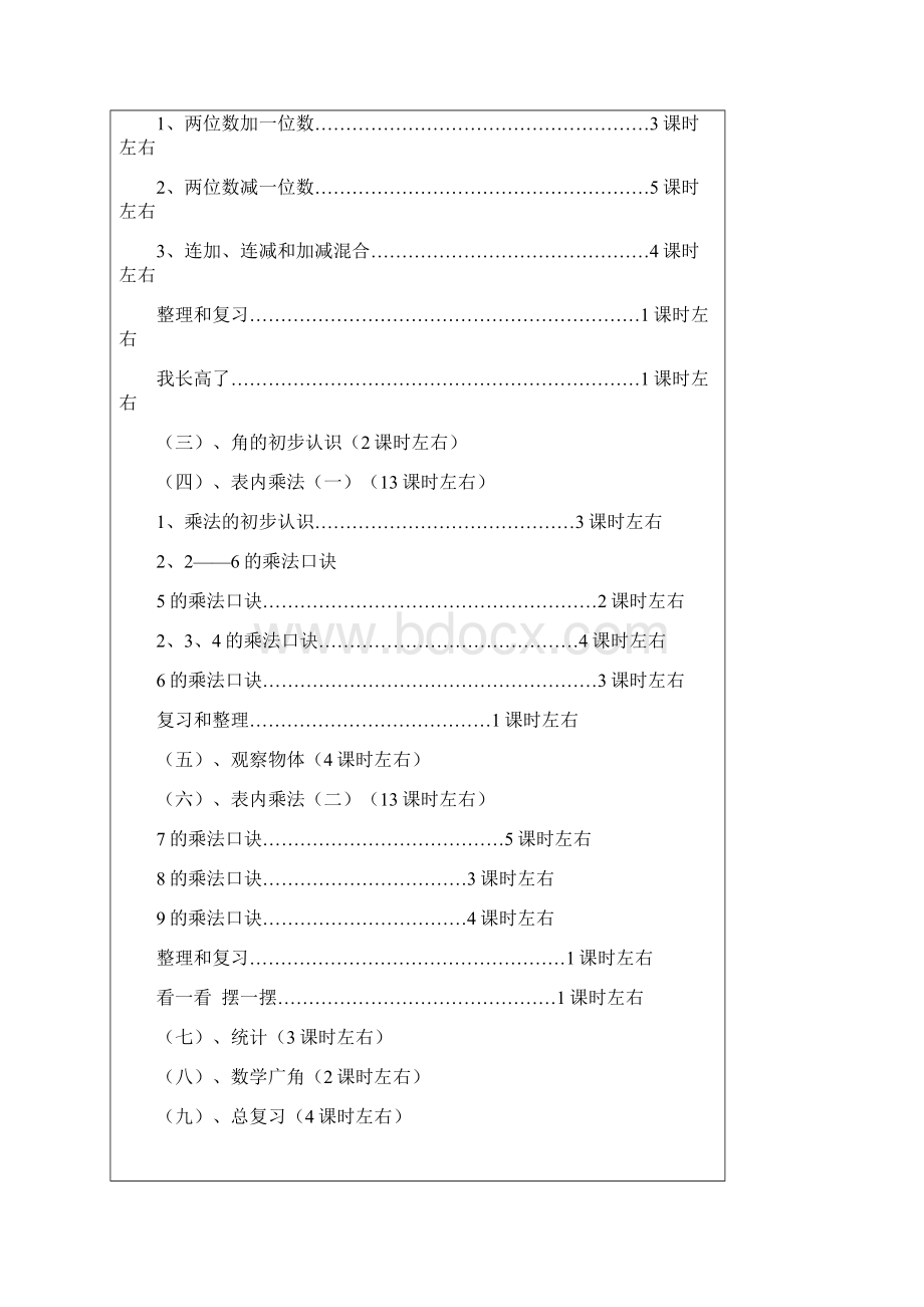 新课标人教版小学数学二年级上册教案.docx_第3页