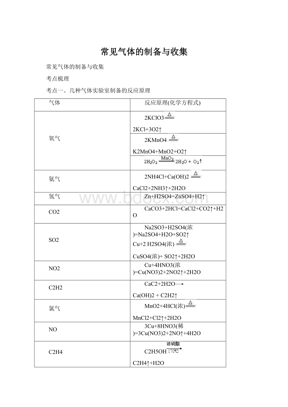 常见气体的制备与收集.docx_第1页