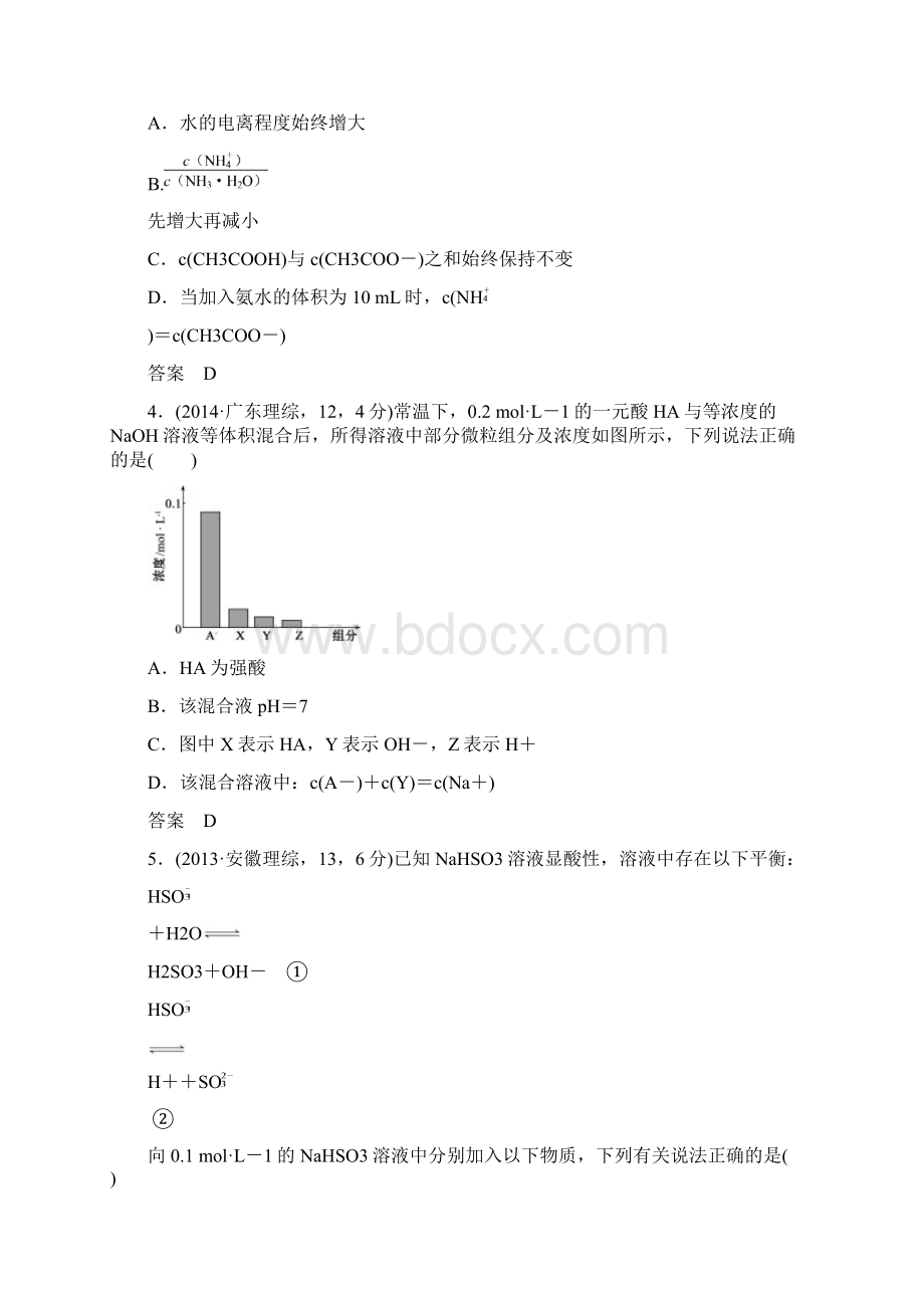 专题九 弱电解质的电离平衡和溶液的酸碱性.docx_第2页