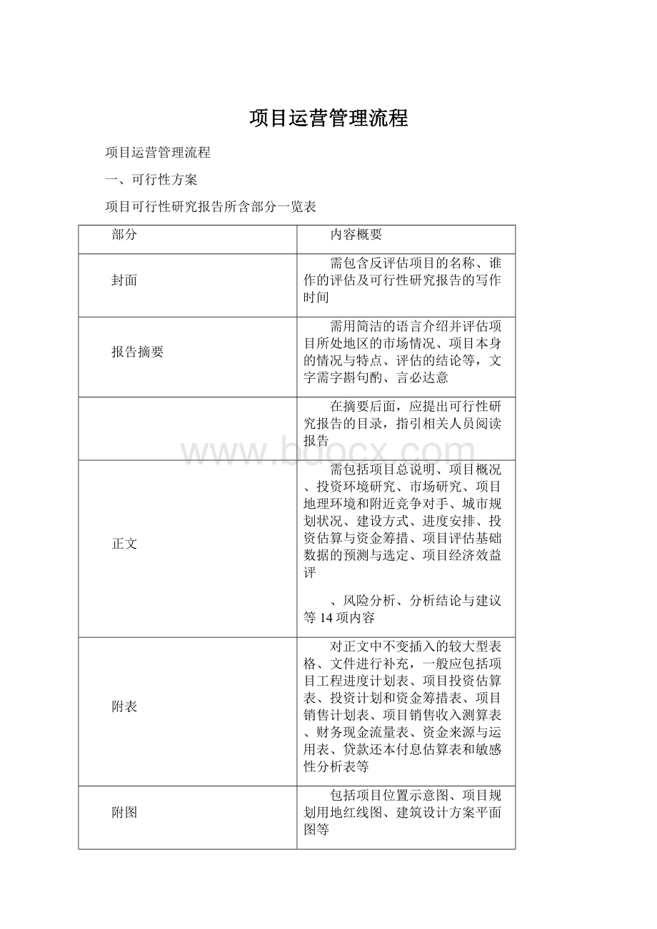 项目运营管理流程文档格式.docx