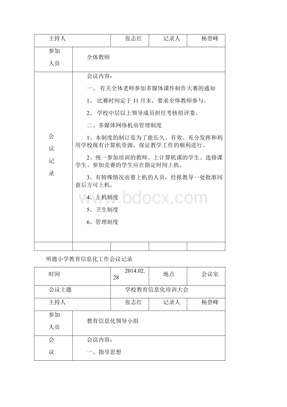 明德小学教育信息化工作会议记录Word文档格式.docx_第2页