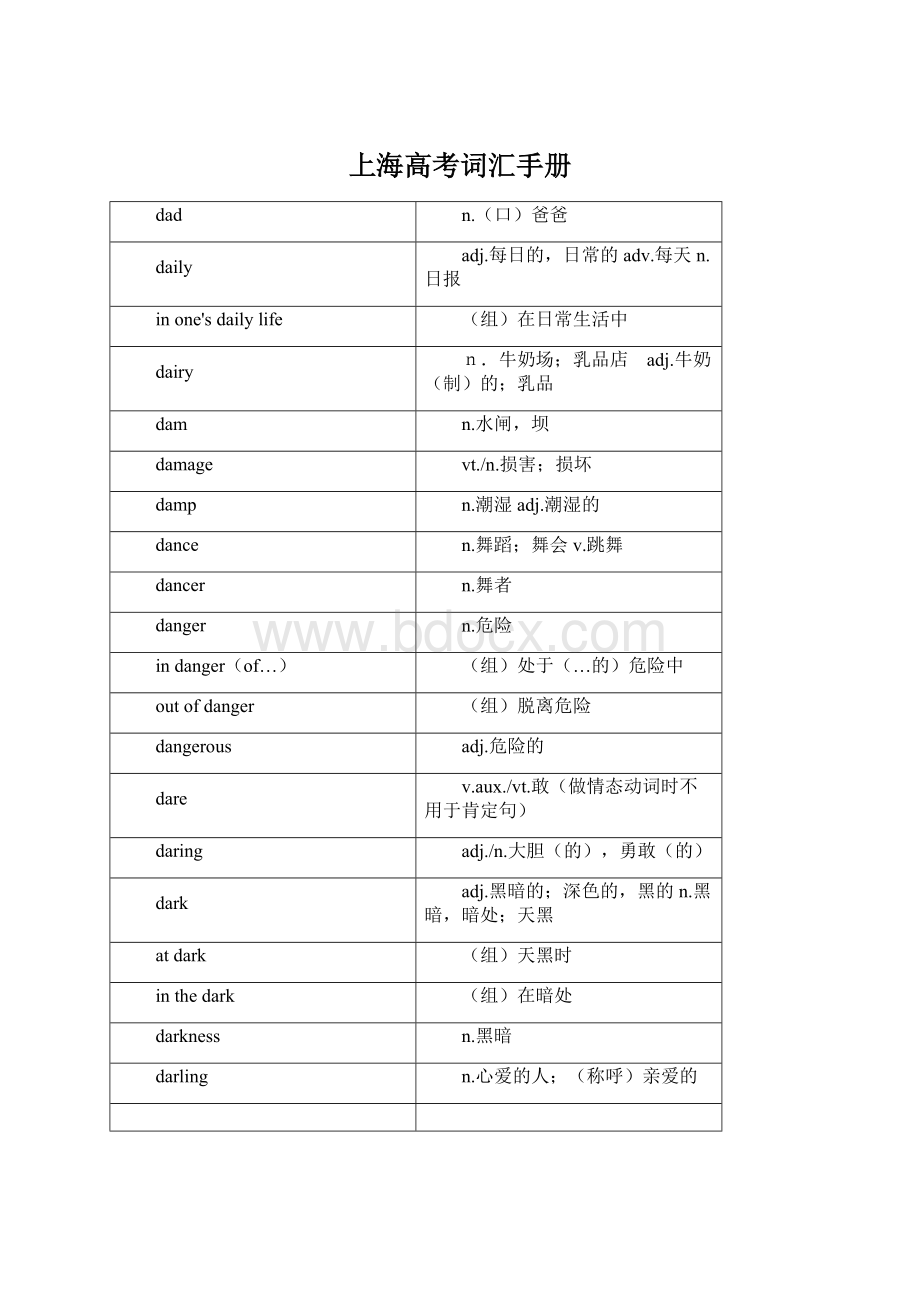 上海高考词汇手册.docx