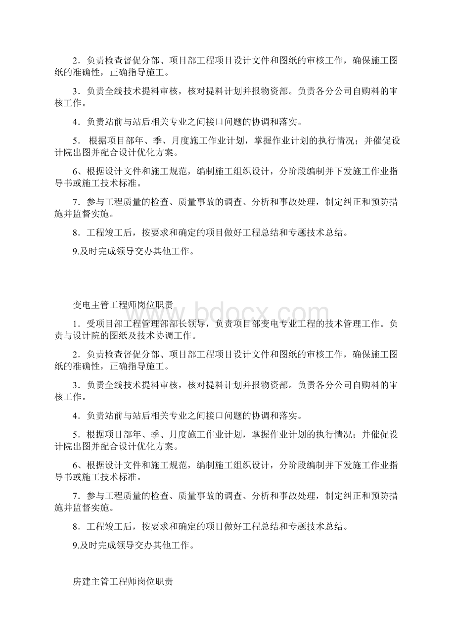 工程技术部岗位职责.docx_第3页