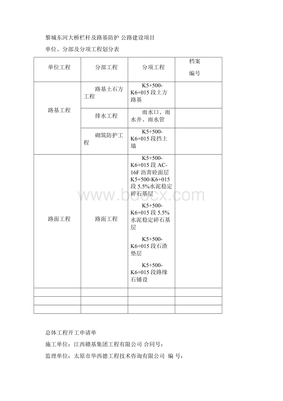 黎城东河大桥总开工报告 Microsoft Word 文档汇总Word下载.docx_第3页