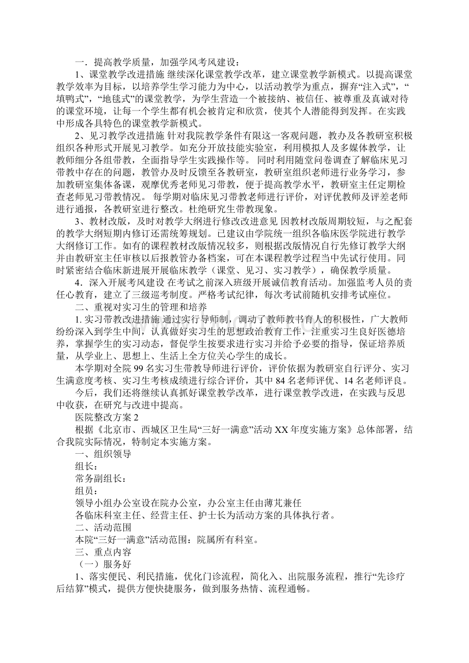 医院整改方案.docx_第2页