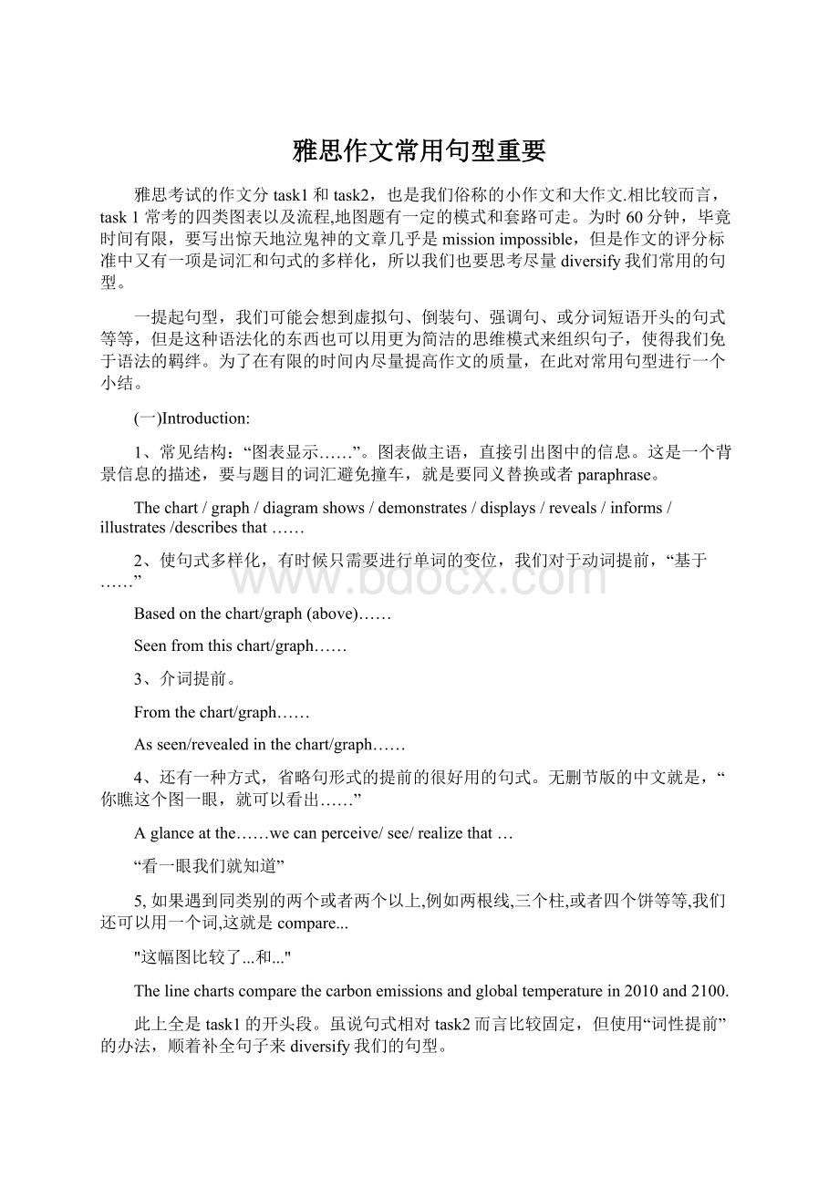 雅思作文常用句型重要.docx_第1页