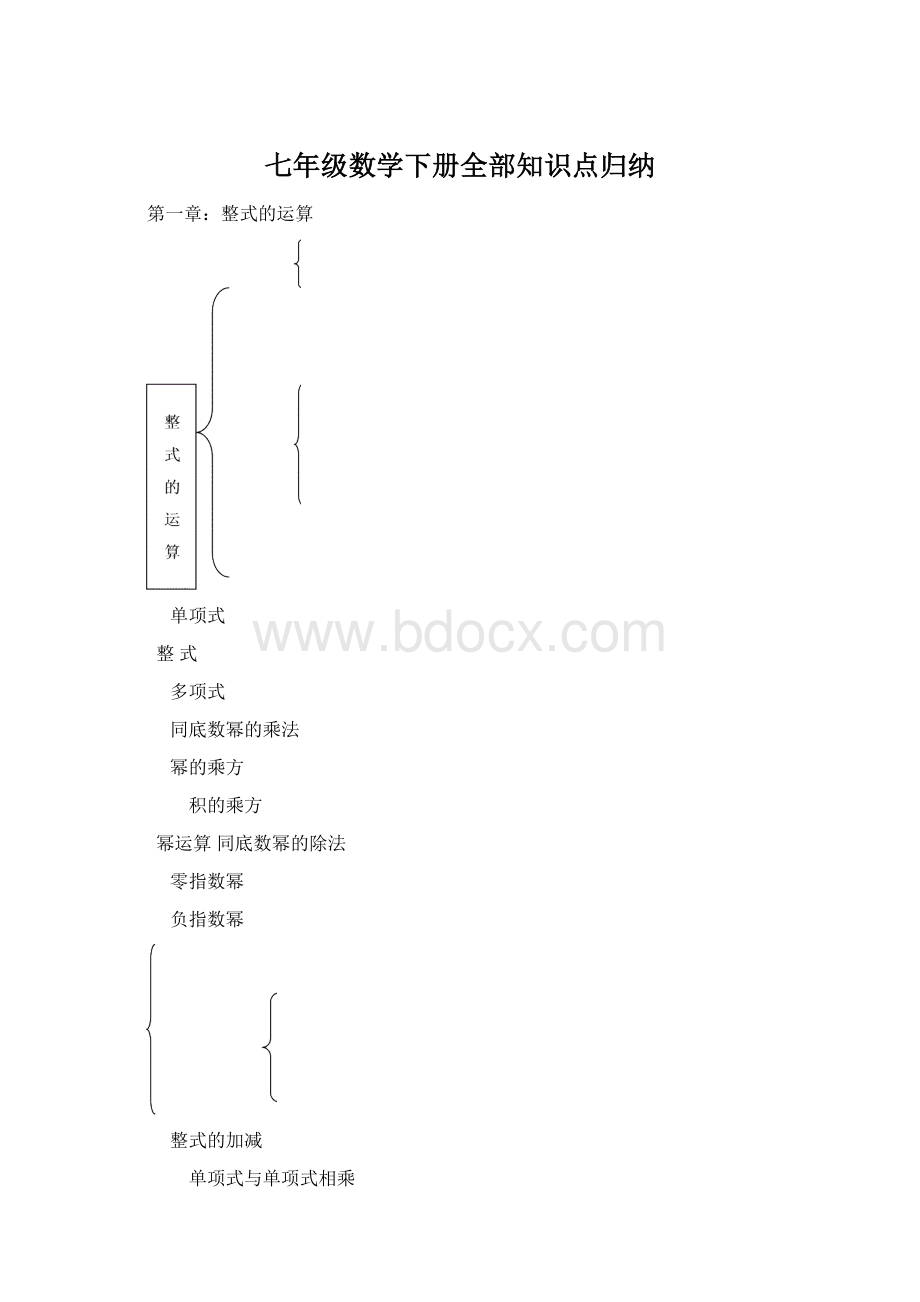 七年级数学下册全部知识点归纳.docx