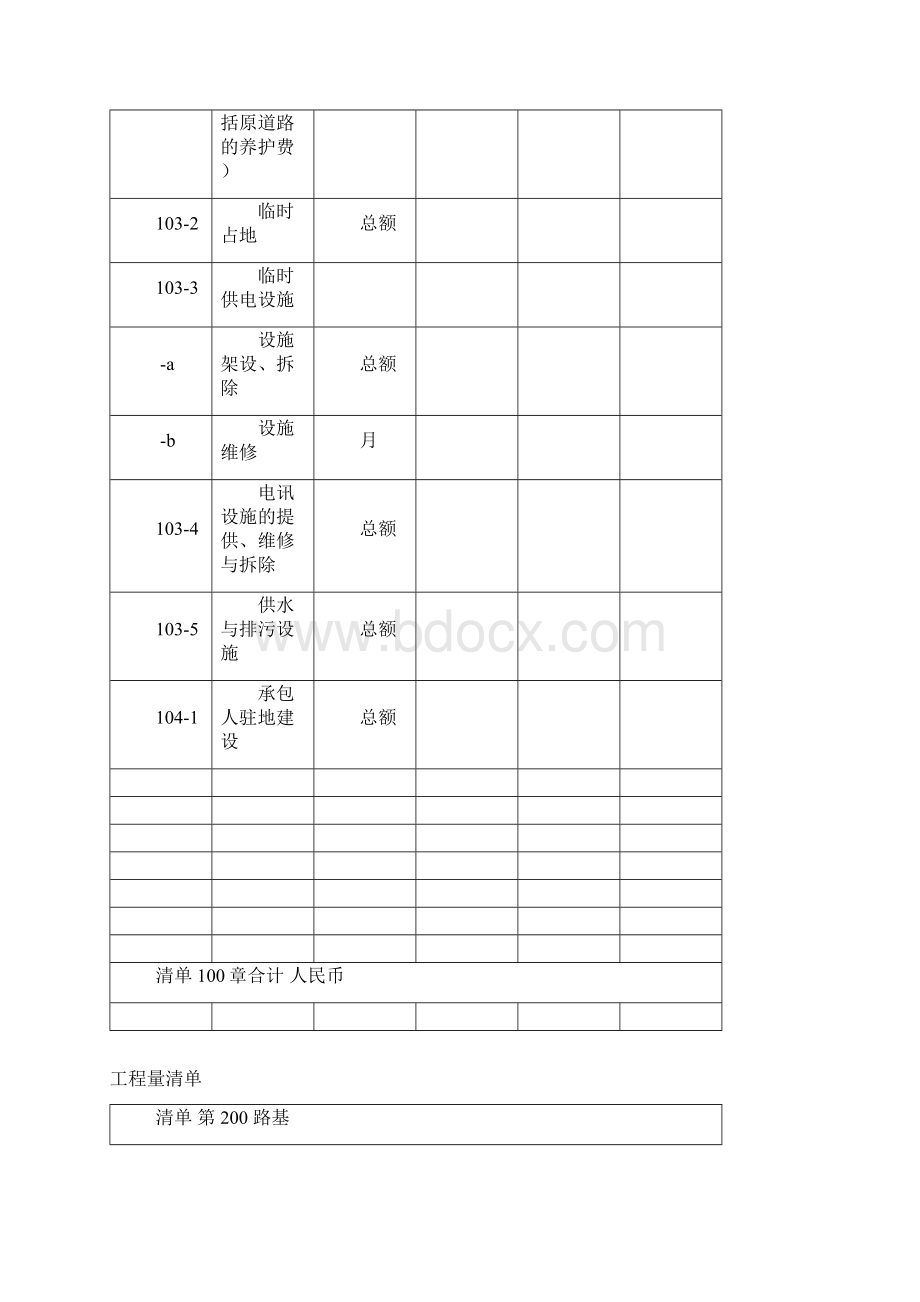 标准工程量清单细目编号公路工程文档格式.docx_第2页