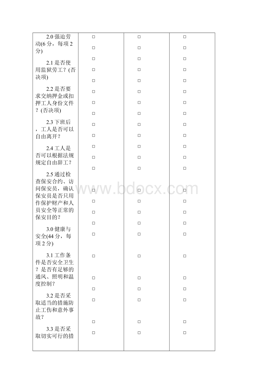 社会责任现场审核记录供应商Word下载.docx_第2页