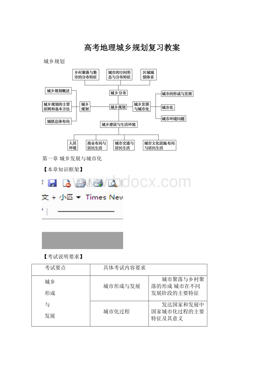 高考地理城乡规划复习教案Word文档格式.docx_第1页