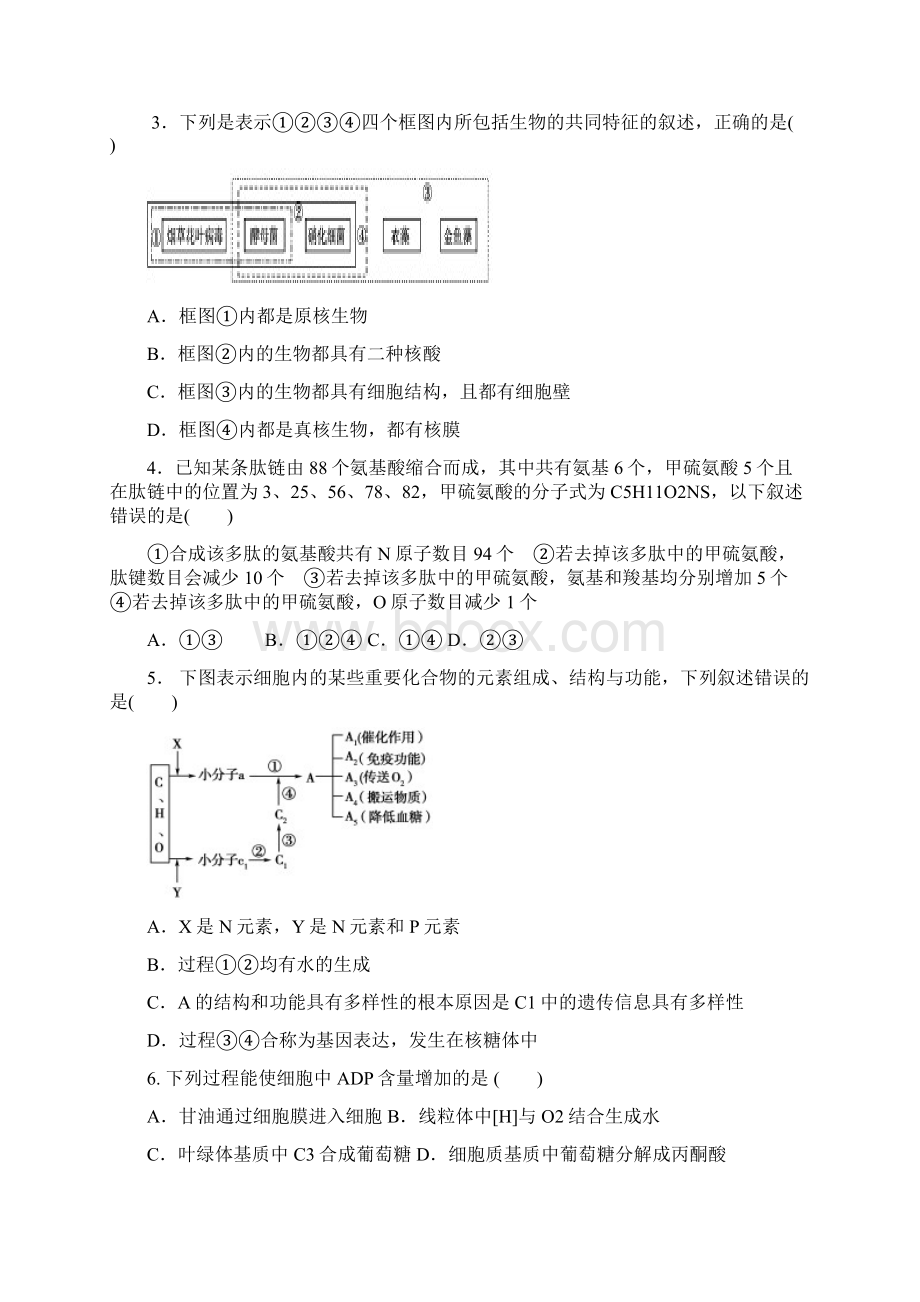 届山东省临沂市重点中学高三月考 生物试题.docx_第2页