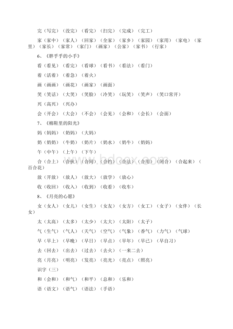 一下组词集Word文档格式.docx_第3页