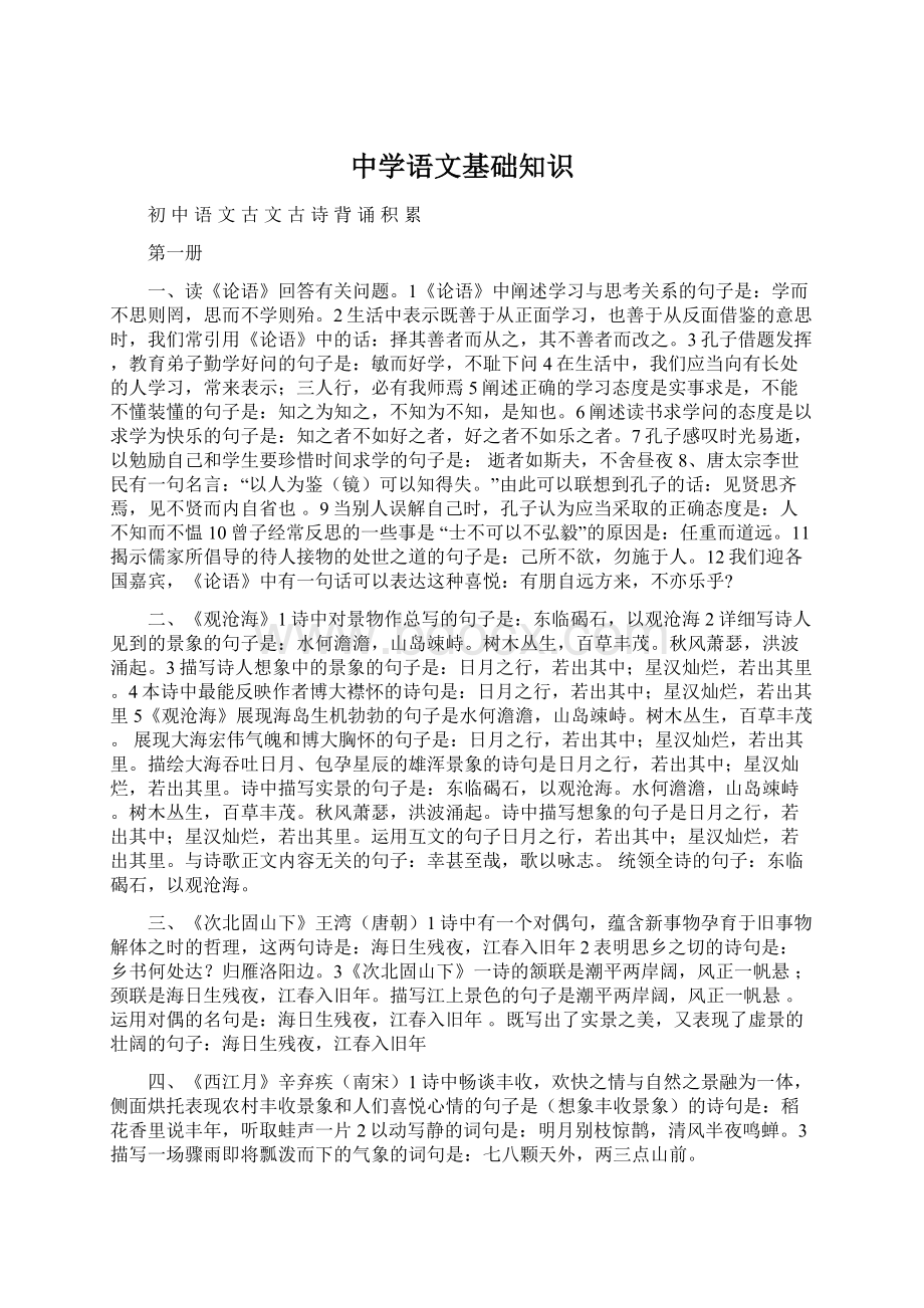 中学语文基础知识文档格式.docx