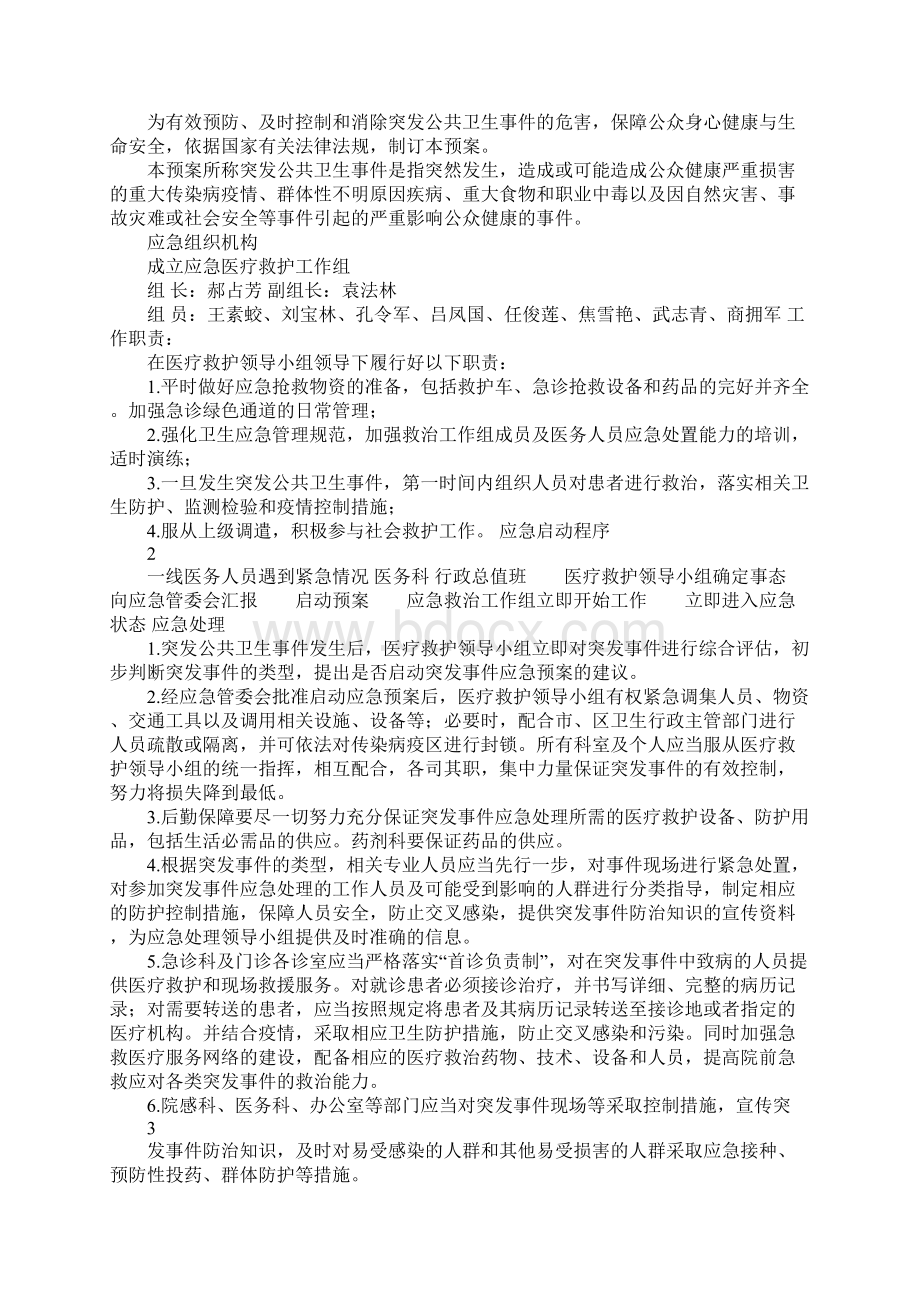 赞皇中医院各类应急预案汇编Word格式.docx_第2页